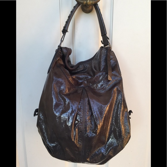 Francisco Biasia charcoal dark gray purse bag STYLISH with a pink dust bag - Picture 13 of 16